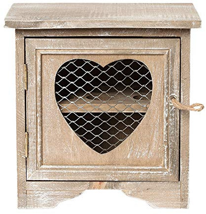 Rustikaler Eierhalter - Aufbewahrungshaus für Küchentheke - Graues Holz-Finish mit Bauernhaus-Design - Organizer für 12 Eier