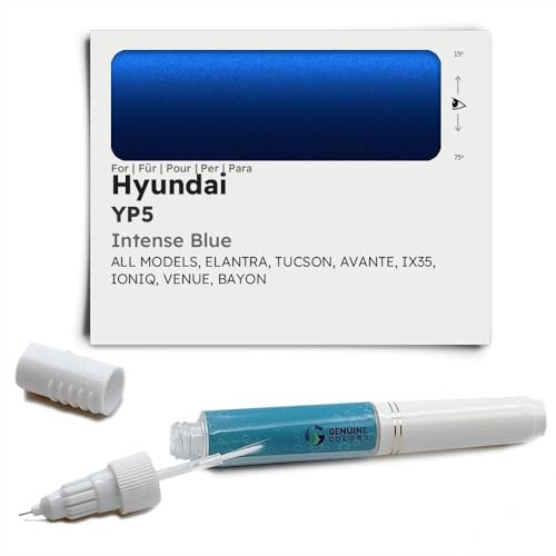Genuine Colors Lackstift Intense Blue YP5 für Hyundai Blau Elantra Tucson Avante IX35 IONIQ Venue BAYON