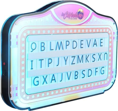 Cartellone con lettere magiche,presentatore di bottiglie con lavagna luminosa, insegna luminosa a LED, oggetti di scena per cartelloni pubblicitari,per bar/feste/night club