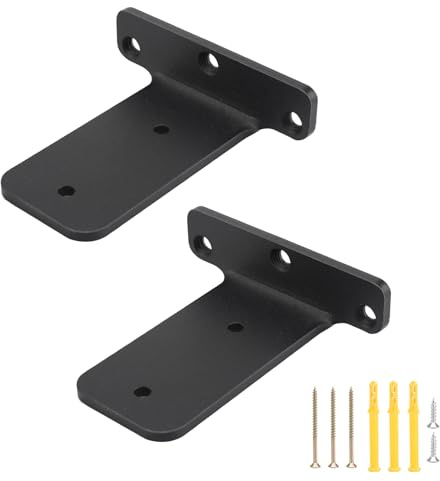 2-teilige Regalhalterung mit Schrauben eingedickt unsichtbare Traghalterung Wandhalterung Griffhalterung Griffhalterung beidseitig verfügbare Halterungen mit (100 mm)