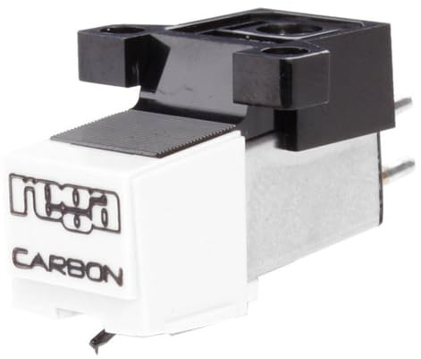 Rega Carbon MM Phono-Kartusche mit Carbongehäuse und austauschbarem Eingabestift (schwarz/weiß)