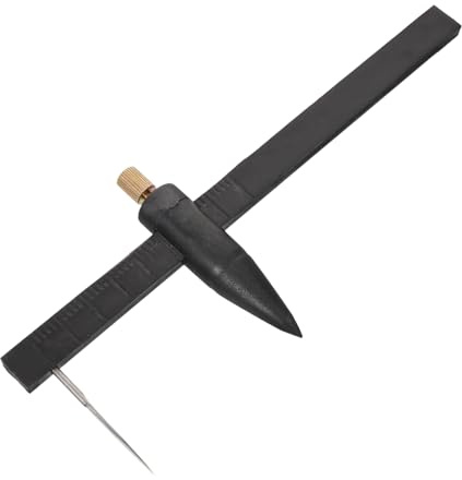 HAPINARY Taglierina per Ceramica Bussola e Righello Rotondo in Plastica, Utensile per Tagliare Cerchi Precisi per Argilla e Creazioni Artigianali