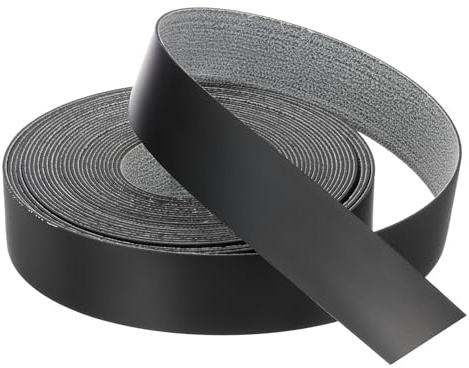 QUARKZMAN Cinta de borde negro 25 pies x 1-1/8 pulgadas Cinta de chapa