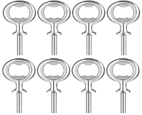 KIXZSAZ 8pack/lot Versatile And Durable Metal Bottle Opener Set Must-have Tool For Beer Lovers Bottle Openers For Wood Turning