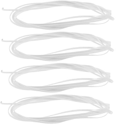 FRCOLOR Einfassungsband Elegante Zierleisten 4 Stück aus Kunststoff Gitarren und Weiß 1650x1x0,5mm Einfacher Selbstgemacht Einbau für Akustische und Klassische Gitarren