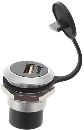 SOIMISS USB Connector aus Kratzfest Robust mit Abdeckung USB Verlängerung Buchse für Industrieeinbau Kompatibel mit PC Laptop Media Player Receiver