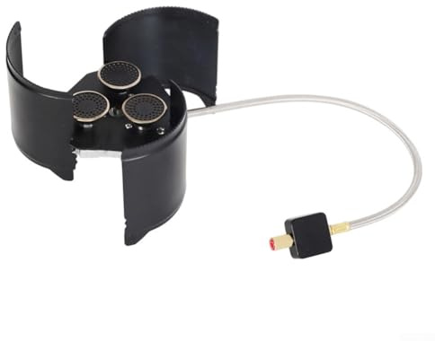 Réchaud de camping pliable 5000 W, résistant au vent, avec cadre en acier inoxydable et valve en aluminium, brûleur à gaz portable léger pour l'extérieur