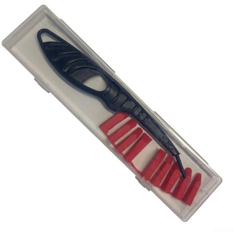 Yuanpgky Glass Glue Angle Scraper Sealant Spreader Tool Set for Tile Joint Repair and Caulking Finishing in Kitchen Bathroom Sink Shower Applications(Boxed)