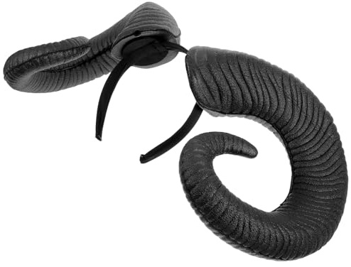 SAFIGLE Halloween Stirnband mit Hörnern Schwarzer Party Kopfschmuck für Erwachsene Kreatives Haar Accessoire für Geisterfest und Kostüm