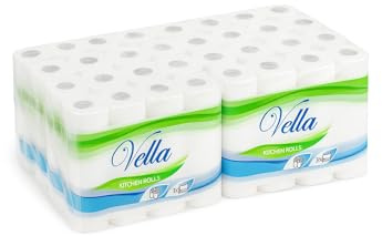 Küchenrollen 32 Rollen 3-lagig Küchenpapier 50 Blatt saugstark XXL