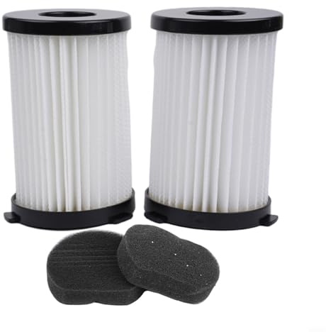 Glomc Replacement Filter Set 2 Pack For Goodmans Compact Cylinder Vacuum Cleaner 356277 Provides Consistent Filtration Performance Over Extended Use