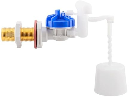 Fluidmaster Torbeck Fill Valve Side Entry, WC Cistern Water Fill Valve with Quiet Fill Technology, Adjustable Height, 0.1–10 Bar Pressure Range, Easy Installation & Reliable Flow Control