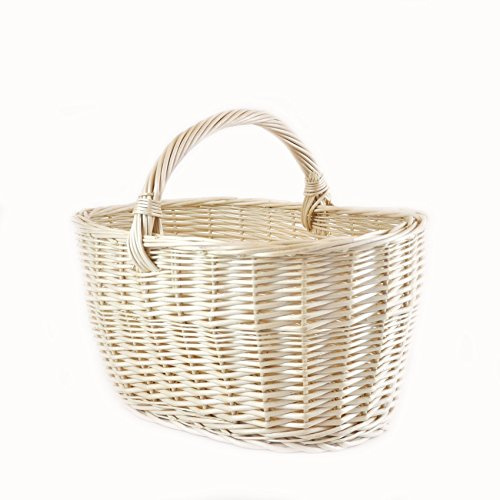 PM24 Shoppingkorg rottingkorg landskap korg flaskkorg presentkorg flätad BTH 43/33/25-35 cm bärkorg gjord av äng K13-113-W
