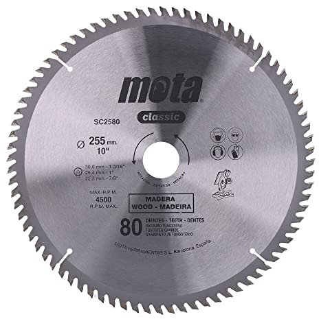 SIERRA CIRC WIDIA 255MM .80 DTES C/LP18 SC2580/P.