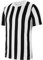 Nike Mens Striped Division Iv Jersey S/S Shirt, White/Black/Black, 2XL