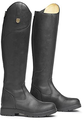 Mountain Horse Womens Wild River Long Riding Boots - Black - Waterproof Sprayproof Footwear Calf Size - Regular/Wide, Footwear Size - 39