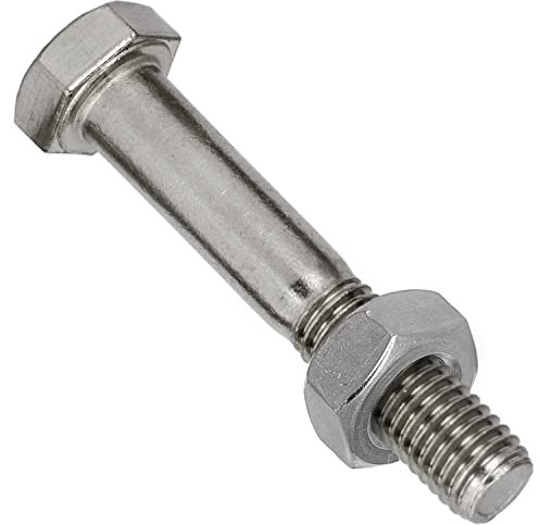 Sechskantschrauben mit Schaft M14x45 und Sechskantmuttern (2 Stück) DIN 931 + DIN 934 Holzschrauben OPIOL QUALITY®
