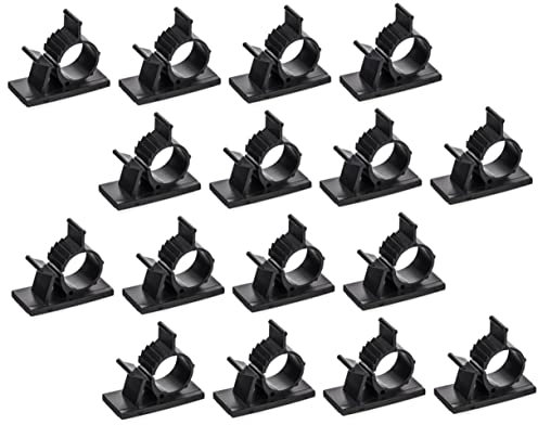 HEMOTON Kabelclip Organizer Selbstklebend Verstellbar Für Drähte Und Kabel Mittlerer Größe 100 Stück Schwarz Kabelhalter Für Schreibtisch Auto Büro Und Zuhause
