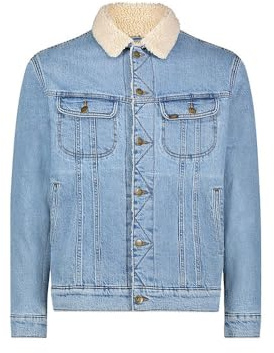 Lee Sherpa jacka jeansjacka för män, Varm cider, S