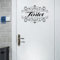Traziewell Bathroom Wall Decals Waterproof Wallpaper Toilet Washroom Sticker Removable Bathroom Wall Decor Toilet Door Sign Wall Door Decoration Restroom 1218