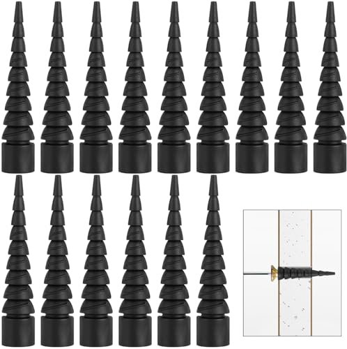 15Pcs Wood Anchor Stripped Screw Hole Repair Kits-Door Hinge Hole Repair Kits Fit Screws Sizes #2 to #18-Adjustable Wall Anchors for Wood Door Drywall Hole Repair