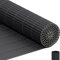 INMOZATA PVC Sichtschutzmatte 90x500cm mit Dreifach Verstärkung Innen, Balkon Sichtschutz Garten Zaun Sichtschutz mit Kabelbindern,Windschutz Wasserdicht ohne Bohren für Balkon Garten Terrasse-Grau