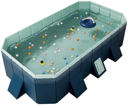 LCKKJHG Piscine Gonfiabili Piscina Non Gonfiabile, Piscina Pieghevole for Esterni di Grandi Dimensioni, Piscina for Famiglie, Festa Estiva in Acqua for Esterni, Giardino, Cortile(300CM)