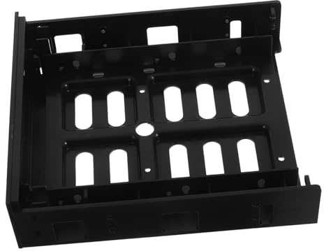 Gadpiparty 5.25 Inch to 3.5 and 2.5 Inch Hard Drive Mounting Bracket Ssd Front Bay Adapter Internal Hard Disk Mounting Kit for Desktop Pc Optical Drive Bay
