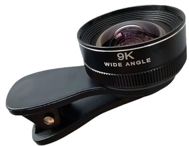 Universally Clip On Phone Camera Lens 9K Superior Wide Angles For Smartphones Live Streaming Wide Angle Phone For Smartphones