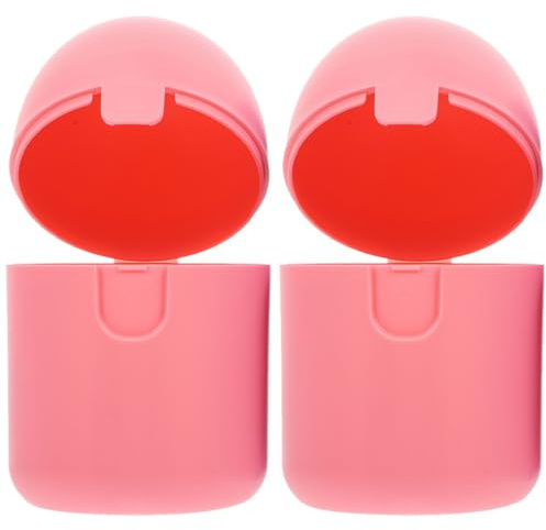 Periodenbecher Aufbewahrungsbox, 2 Stück Dampfreiniger für Damen Hygiene | Kompaktes PP Material, Leicht zu Tragen, Rosa Farbe, Sterilisierbar durch Dampf, für Unterwegs