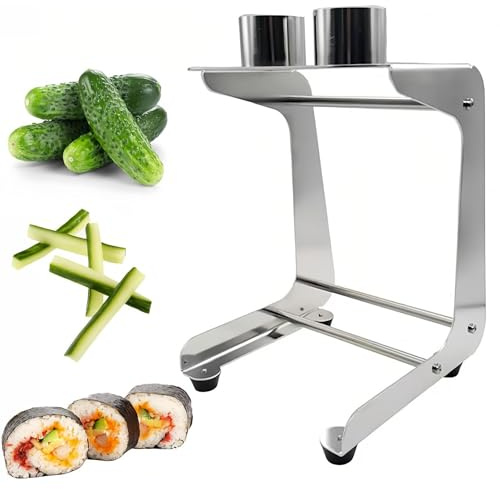 Morotspinnfräs, manuell gurkskärare, 10 skivor/minuter, 45 mm diameter, perfekt för salladstillverkning, matlagning, sushi och måltidsförberedelseverktyg