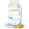 Omega-3 ALGILIFE (120 Perle, scorta 1-4 mesi), Omega 3 per cani e persone, Omega3 1200mg, Olio di Pesce Omega 3 Capsule, 432 EPA e 288 DHA con Vitamina E 5mg, Omega 3 Ifos