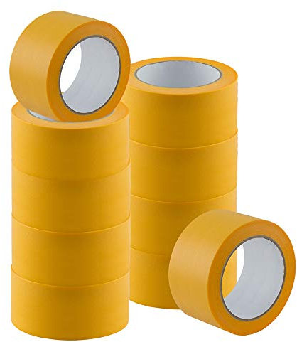 10er Abdeckband Goldband Klebeband Malerband 50mm x 50m