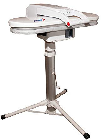 Speedypress Mega Presse à repasser vapeur avec support – 38 jets de vapeur puissants, 64 cm x 27 cm, 1400 W + housse de rechange et sous-feutre en mousse
