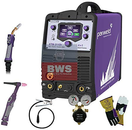 Parweld XTM 211Di Multiprocess AC/DC Inverter Welder 230V Multi-Process Package