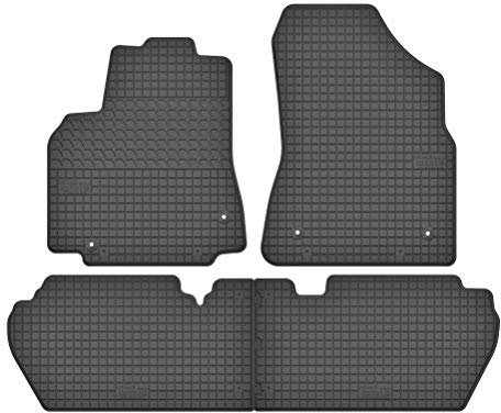 edecor Gummifussmatten Automatten Gummimatten Gummi Fußmatten Satz Set für Citroen Berlingo II Bj. 2008-2018