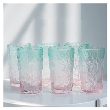 Verre a Eau Boire de lunettes Ensemble de gobelets à boire élégants ménagers Ensemble de boissons en verre for l'eau, le vin, la bière, les cocktails et les boissons mixtes Gobelet en Verre