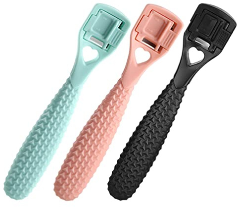 Beaupretty 3pezzi Raschietto Per Piedi Rasoio Per Calli Per Piedi Kit Per Pedicure Strumento Pedicure Antiscivolo Design Curvo
