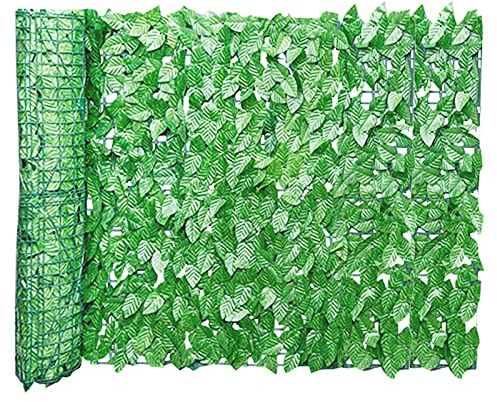 Siepi Artificiali Recinzione Di Foglie Di Edera Finta,Siepe Artificiale Per Balcone,Recinzione In Rotolo,Siepe Artificiale Sintetica,Finta Anticaduta Per Ringhiera Terrazzo Balcone Giardino Esterno