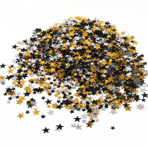 8000 Stück glitzerndes Konfetti in 2 Größen（6 mm und 10 mm）, Tischdekoration, geeignet für Geburtstage, Jubiläumspartys, DIY-Hochzeiten und Kunsthandwerk-Dekorationen