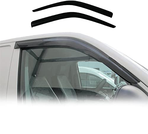 WOHOOD Cortavientos Ventanilla para VW para Transporter para Camper T5 2003 2004 2005 2006 2007 2008 2009 2010 2011 2012 2013 2014 2015 2 Unids/Set Deflectores Visera Ventana Lateral Coche Toldo