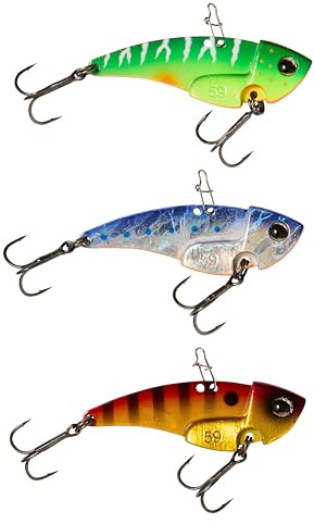 Berkley Power Blade fiskedrag i metall 3-pack – perfekt för fiskbete fiskare som fiskar efter abborre, gädda, zander, knubb, öring och mer – ett finessbete utformat för att ta med bett