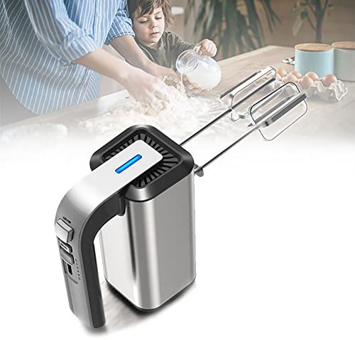 Generic 800W Hand Mixer Electric - Whip Dough & Cream Effortlessly With Turbo Boost, 5 Speeds, Eject Button - Stainless Steel Accessories Included - A Kitchen Essential