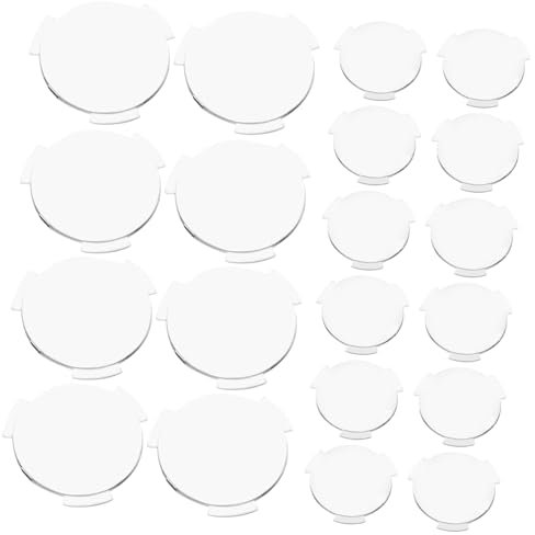 GOOHOCHY 20pcs Vr Glasses Lenses 3d Vr Lens Replacement 25mm Diameter 45mm Focal Length Light Blocking Double Convex Magnifier Accessories