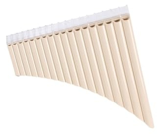 panflöte für anfänger Lernen Sie, Die 18-Rohr-Panflöte Mit Mundstück Zu Spielen (Color : White)