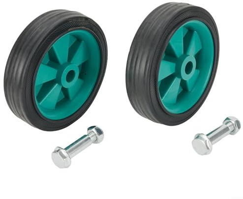 Set di 2 rotelle di ricambio per compressore d'aria da 12,7 cm - Verde - Robusto - Per accessori di compressori d'aria