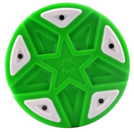 Aymzbd Hockey Ball Rueda Hockey Bola Patín Puck Entrenamiento Material PP PVC Adecuado para Entrenamiento Partidos y Regalo, Verde