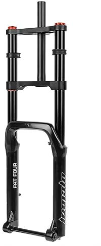 20x5,0 Zoll Fatbike-Gabel, Doppelschulter, MTB-Luftfedergabel, Federweg 120 mm, Rückprall einstellbar, Steckachse 150 mm, für E-Bike, Snow Beach