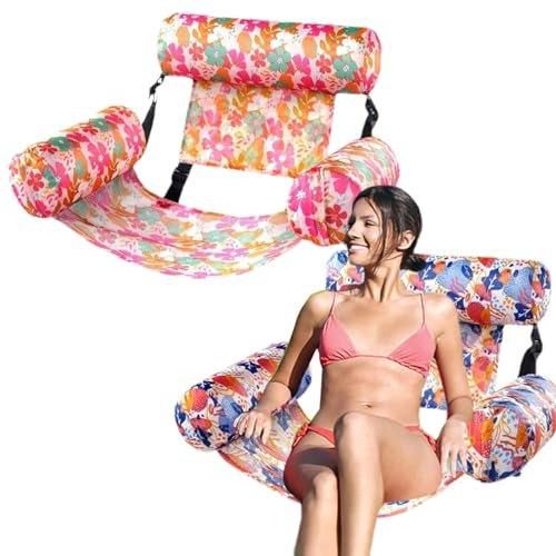 Pool-Schwimmstuhl,Schwimmbad-Schwimmstuhl,2 Stück tragbares schwimmendes Sofa | Pool-Wasserhängematte, verstellbare Pool-Schwimmer für Erwachsene, Schwimmbecken