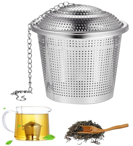Spice Box Small for Cooking, Tea Infuser, Stainless Steel Tea Box Strainer Spice Infuser, Soup Seasonings Seperation Basket with Extended Chain Hook for Brewing Tea Spices Seasonings
